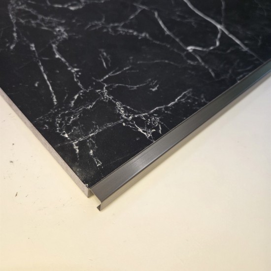 Profil colt exterior 12 x 12 mm inox patrat gresie faianta auriu antic Profil colt exterior 12 x 12 mm inox patrat gresie faianta auriu antic