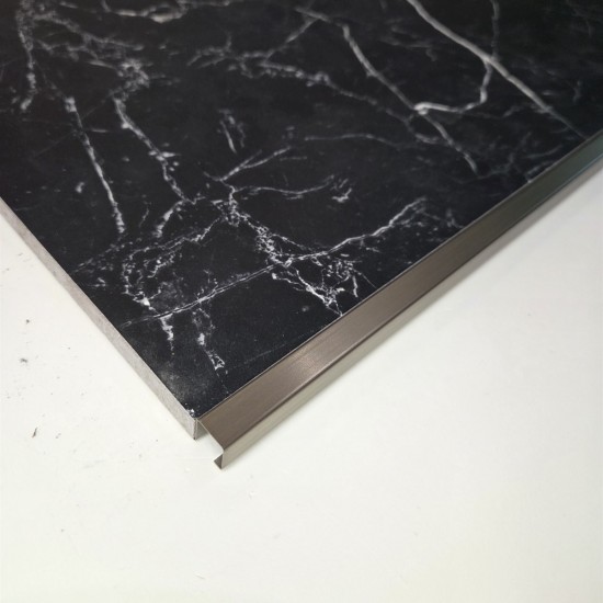 Profil colt exterior 12 x 12 mm inox patrat gresie faianta auriu antic Profil colt exterior 12 x 12 mm inox patrat gresie faianta auriu antic