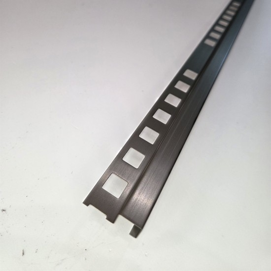 Profil colt exterior 12 x 12 mm inox patrat gresie faianta auriu antic Profil colt exterior 12 x 12 mm inox patrat gresie faianta auriu antic