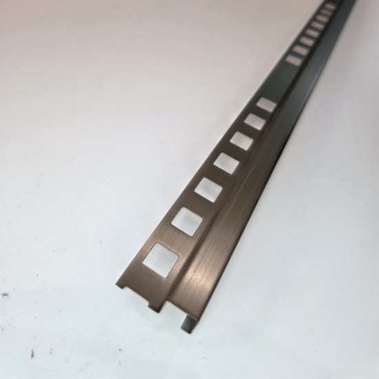 Profil colt exterior 12 x 12 mm inox patrat gresie faianta auriu antic Profil colt exterior 12 x 12 mm inox patrat gresie faianta auriu antic