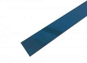 Profil platbanda inox, albastru oglinda, 30 mm*0,6 mm*2700 mm