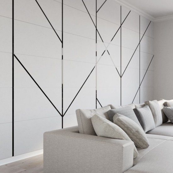 Platbanda inox negru lucios 20 x 2700 x 0.6 mm, profil decorativ