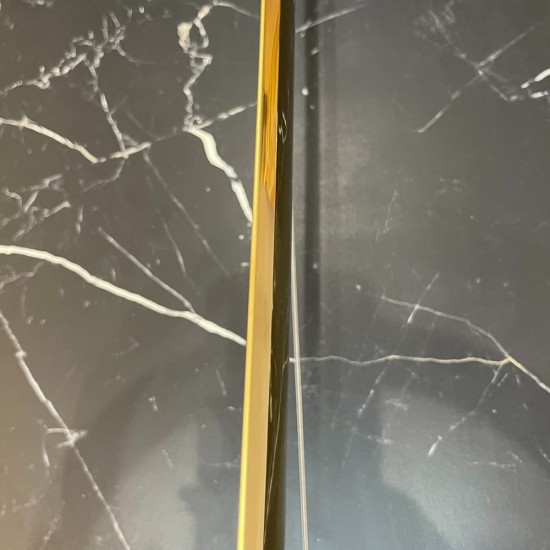 Prag trecere inox 38 x 2700 mm auriu lucios - diferenta nivel