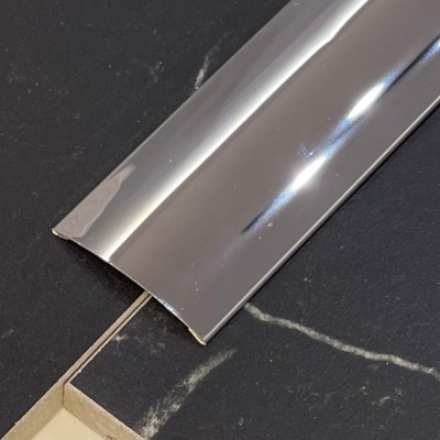 Prag trecere inox 38 x 2700 mm crom lucios - diferenta nivel