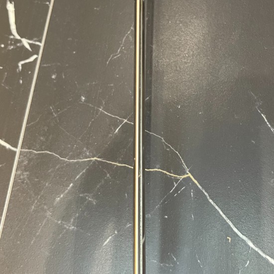 Prag de trecere inox 38 x 2700 mm crom lucios - la nivel - lipire cu adeziv