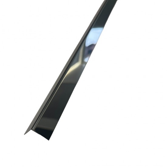 Coltar inox 15x15 mm negru lucios 2700 mm - Profil tip L Coltar inox 15x15 mm negru lucios 2700 mm - Profil tip L