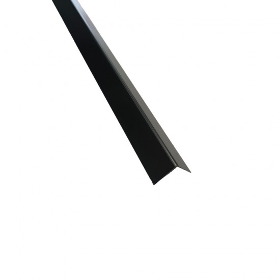 Coltar inox 15x15 mm negru lucios 2700 mm - Profil tip L Coltar inox 15x15 mm negru lucios 2700 mm - Profil tip L