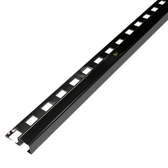 Profil de colt exterior gresie faianta 12 x 12 mm negru oglinda