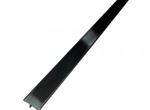 Profil trecere gresie parchet inox negru brushed 15mm 2700mm 9mm
