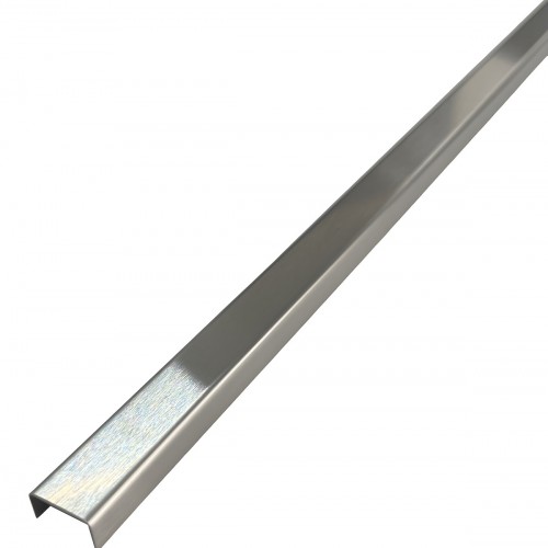 Profil decorativ U, inox, crom periat 15 x 9 x 270 Profil decorativ U, inox, crom periat 15 x 9 x 2700 mm