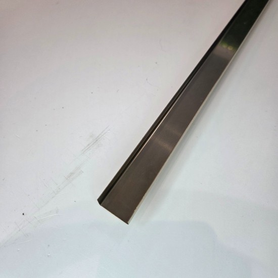 Profil tip U inox auriu periat / mat 20 x 9 x 2700 mm - brau faianta