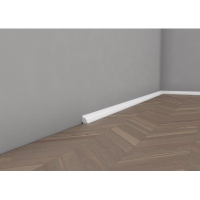 Plintă MD001 polimer rigid alb 2.1x2.1x200 cm rotundă MARDOM DECOR