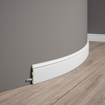 Plinta Flexibila Decorativa Alba MD018F - Solutie Moderna si Durabila pentru Peretii Tai MARDOM DECOR