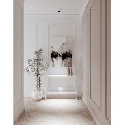 Plintă MD234 polimer dur alb 7.8x1.4x200 cm design minimalist MARDOM DECOR