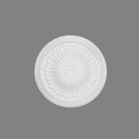 Rozeta clasica, medie, poliuretan alba, 38 cm, B3029