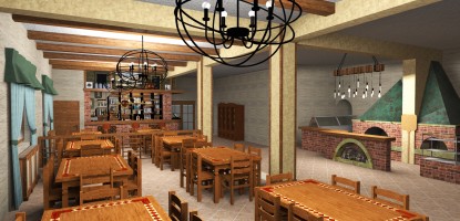 Proiect design interior pentru  restaurant