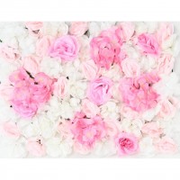 Perete  Floral Artificial White-Pink 40X60cm