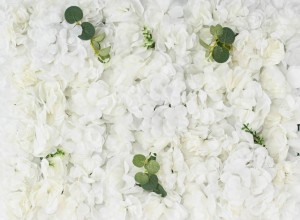 Perete  Floral Artificial White Flowers 40X60cm