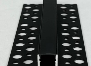 Profil aluminiu pentru banda LED 2m 53 mm x 13 mm negru