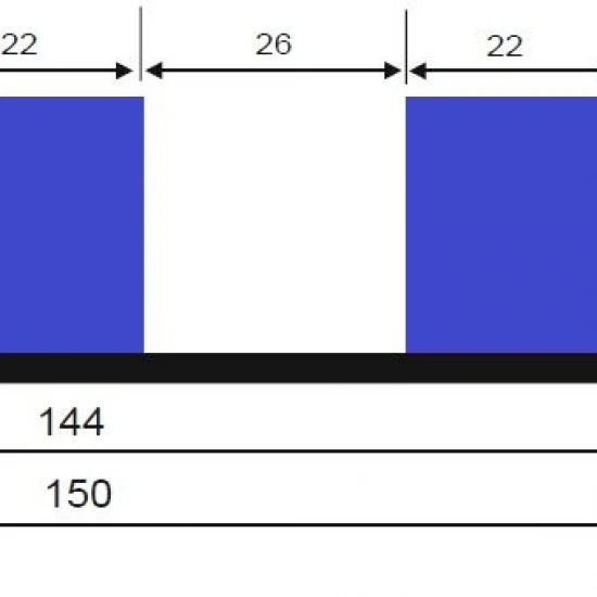 Panou decorativ tip riflaj Linea Slim 3 stejar negru 