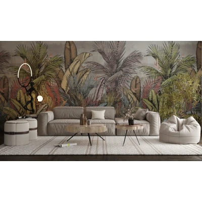 Fototapet textura canvas fara imbinari Dream Tropic Premier Decor