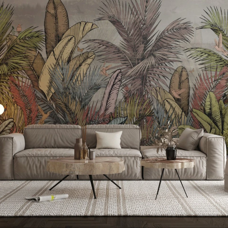 Fototapet textura canvas fara imbinari Dream Tropic