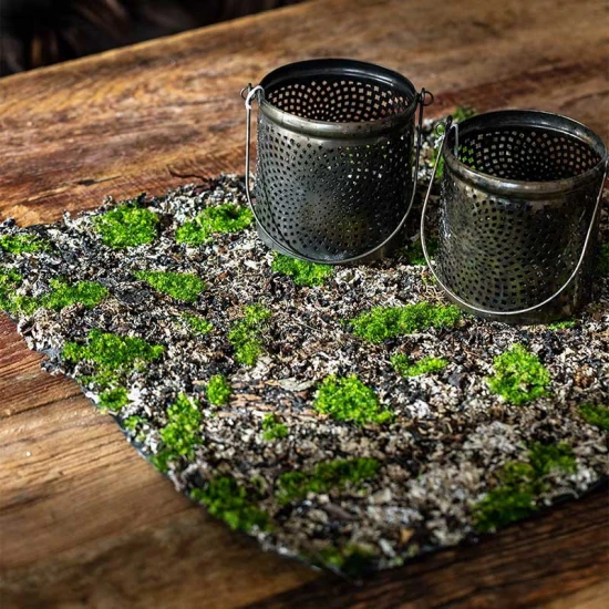 Covor artificial muschi verde gri - 50x50 cm