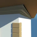 Cornisa decorativa exterior din polistiren NC153 250 x 250 x 2000 mm