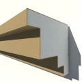 Cornisa decorativa exterior din polistiren NC153 250 x 250 x 2000 mm