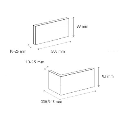 Coltar imitatie de caramida Dublin 3 Stegu