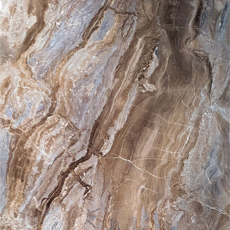 Panou Decorativ Marmură Ușoară "Arebescato Brown" 122x244 cm Lite Stone