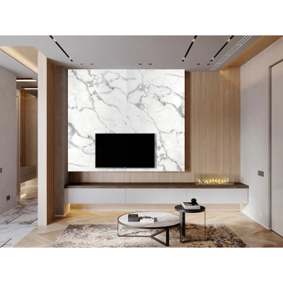 Panou  Marmură Ușoară Carrara Bianco Lite Stone 122 cm x 244 cm Premier Decor