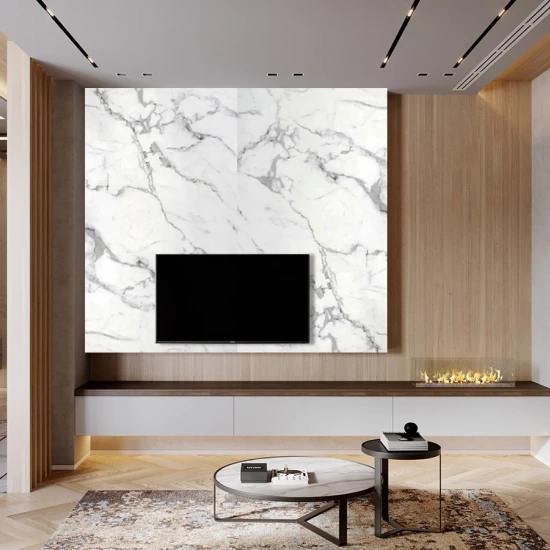 Panou  Marmură Ușoară Carrara Bianco Lite Stone 122 cm x 244 cm