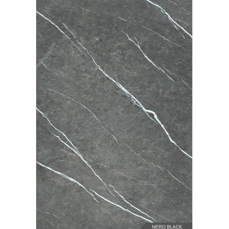 Panou Decorativ Marmură Ușoară "Nero Black" 122x244 cm - Eleganță Întunecată Premier Decor