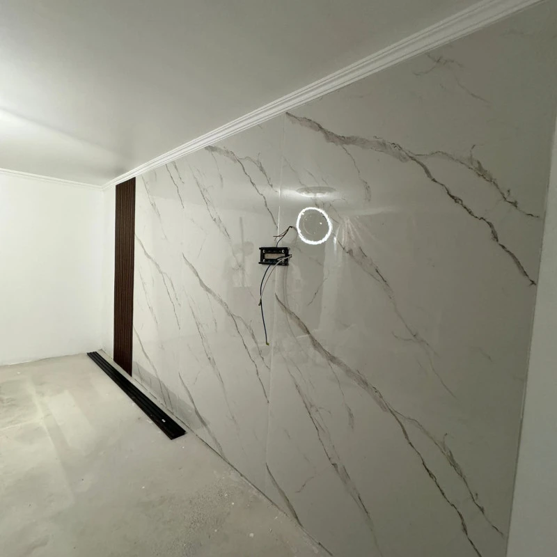 Panou Decorativ marmură ușoară Calacatta White Lite Stone 244x122