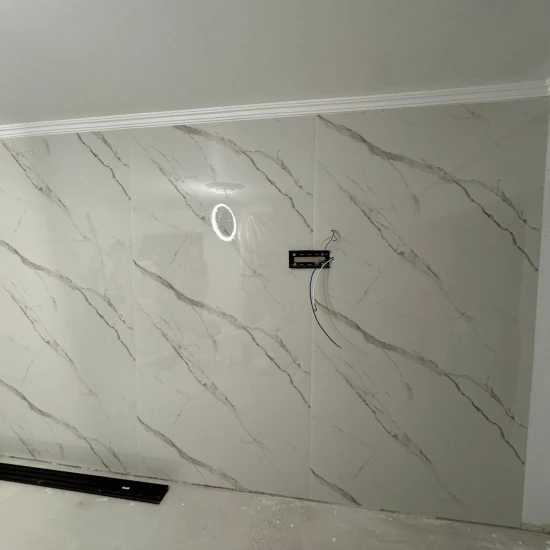 Panou Decorativ marmură ușoară Calacatta White Lite Stone 244x122
