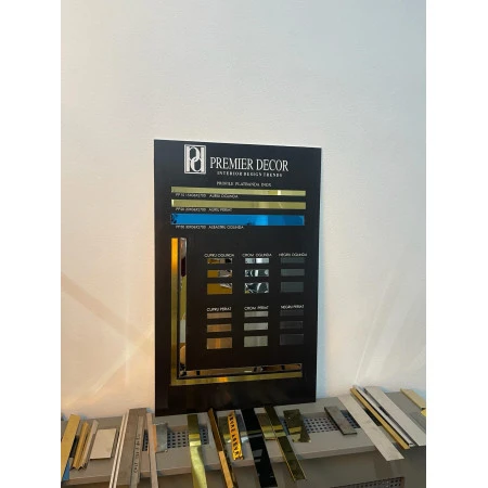 Panou prezentare, profile metalice, platbanda, dimensiuni 50x80 cm Premier Decor
