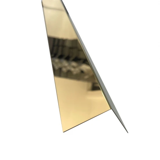 Coltar inox 50x50 mm auriu lucios 2700 mm - Profil tip L Coltar inox 50x50 mm auriu lucios 2700 mm - Profil tip L