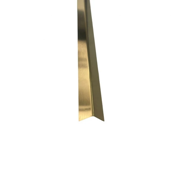 Coltar inox 15x15 mm auriu brush 2700 mm - Profil tip L Coltar inox 15x15 mm auriu brush 2700 mm - Profil tip L