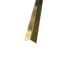 Coltar inox 15x15 mm auriu brush 2700 mm - Profil tip L