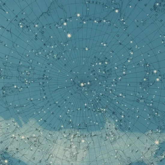 Fototapet premium, model 3d, harta constelației Atlas Of Astronomy, dimensiuni pe comanda