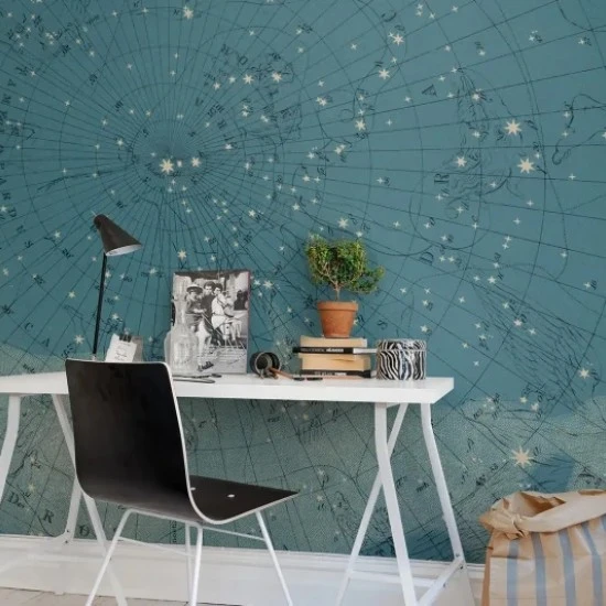 Fototapet premium, model 3d, harta constelației Atlas Of Astronomy, dimensiuni pe comanda