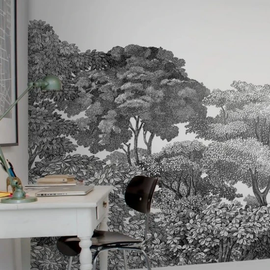 Fototapet premium, model 3d,  Bellewood Grey Toile, dimensiuni pe comanda