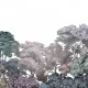 Fototapet premium, model 3d, pădure mistică Bellewood, Rainbow, Pastel, dimensiuni pe comanda