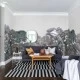 Fototapet premium, model 3d, pădure mistică Bellewood, Rainbow, Pastel, dimensiuni pe comanda