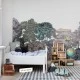 Fototapet premium, model 3d, pădure mistică Bellewood, Rainbow, Pastel, dimensiuni pe comanda
