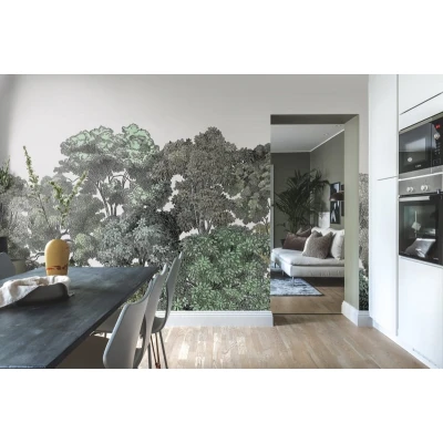 Fototapet premium, model 3d, copaci seculari, dimensiuni pe comanda Rebel Walls