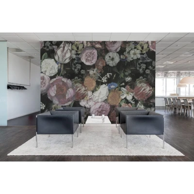Fototapet premium, model 3d, Fototapet roz extravagant Blooming, Pastel, dimensiuni pe comanda Rebel Walls