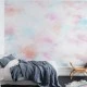Fototapet premium, model 3d, zonă de confort cu nori Coral Clouds, dimensiuni pe comanda