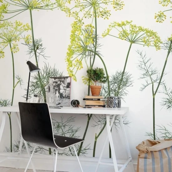 Fototapet premium, model 3d, oroane de mărar Crown Of Dill, dimensiuni pe comanda